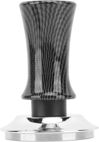 53mm Coffee Tamper Spring Loaded Espresso Press Stainless Steel Flat Base Tool