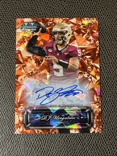2024 Bowman Chrome Sapphire U /25 DJ Uiagalelei On Card Auto Orange #SS-DU FSU