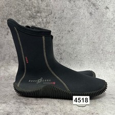 Aqua Lung EchoZip Ergo Men Size 10 Black 6.5mm Dive Boots Scuba Wetsuit Booties