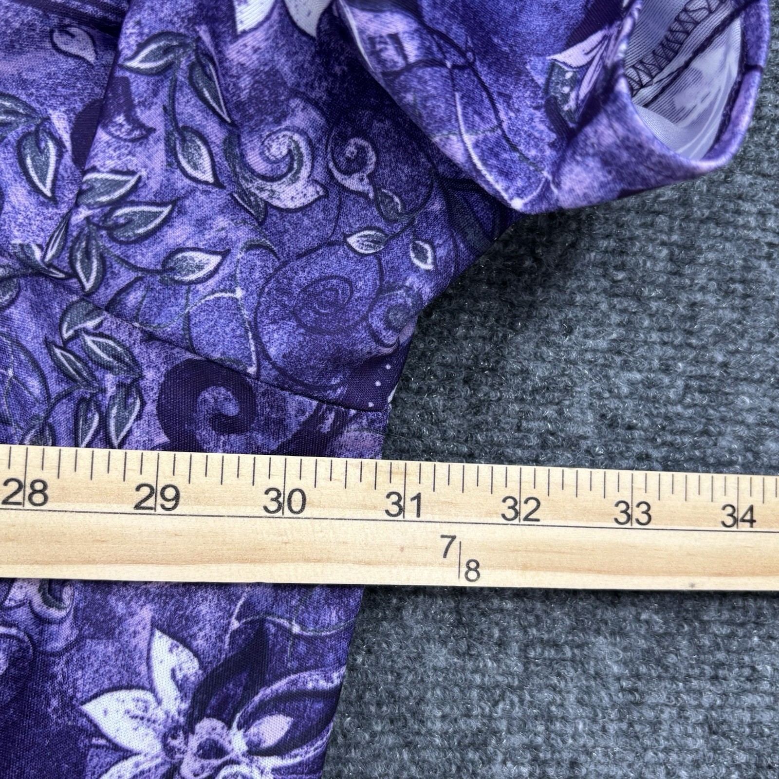 VINTAGE Anthony Richards Purple Floral Muumuu Wom… - image 9