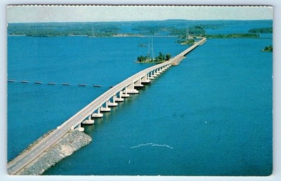 Fort Frances aerial view - Ontario CANADA Postcard