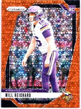 2024 Panini Prizm Will Reichard #396 Orange Disco Prizm RC - Minnesota Vikings