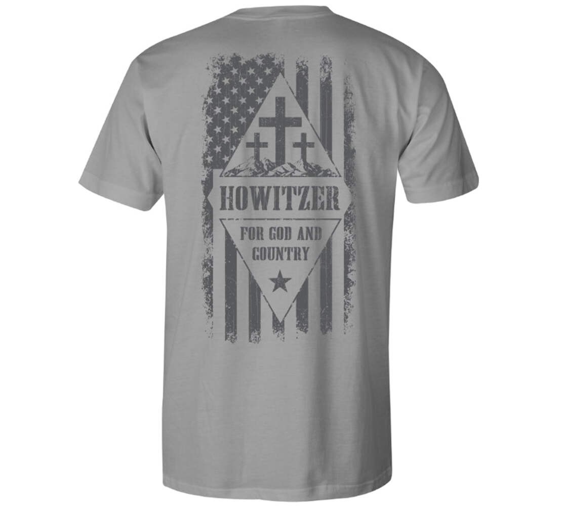 Howitzer Clothing Mens T-shirt God And Country 6390₽
