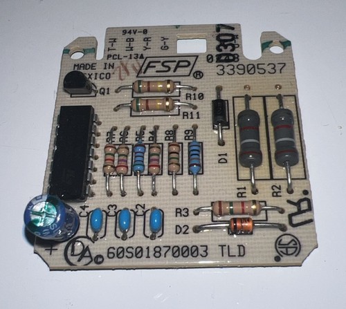3390537 W10476828A Whirlpool Kenmore Maytag Dryer Dryness Control Board - Picture 1 of 2