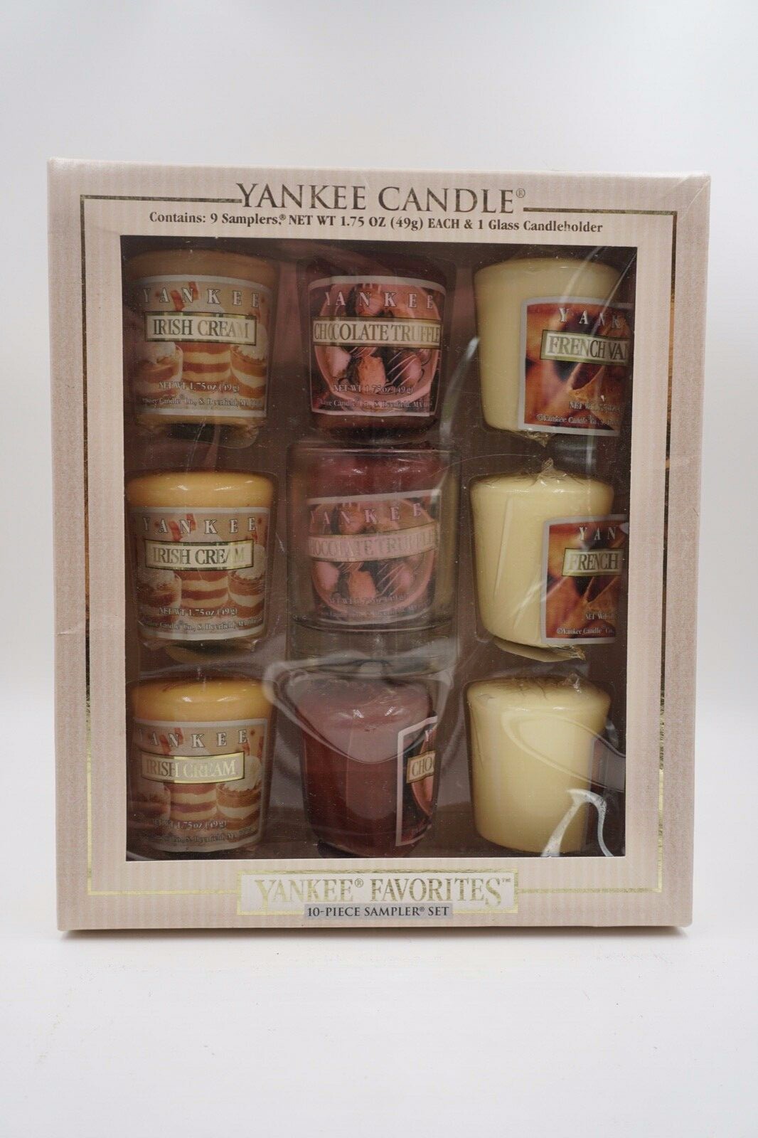Yankee Candle 10 Piece Sampler Set Irish cream TRUFFLE RARE HTF 1.