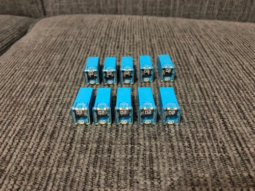 10pcs Littelfuse 0495020.ZXA Square Car Fuse 20A JCASE Cartridge Fuses Rated 32V