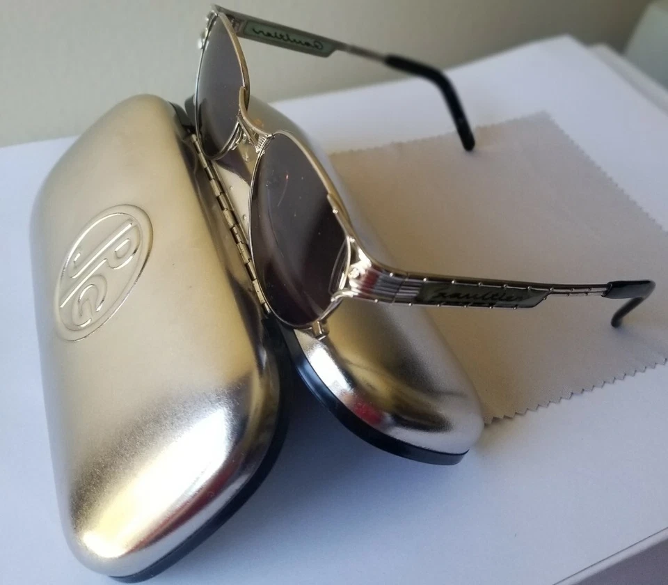 JEAN PAUL GAULTIER COLLECTION JPG56-4179 STEAMPUNK SILVER SUNGLASSES XLNT COND - Image 4 of 4