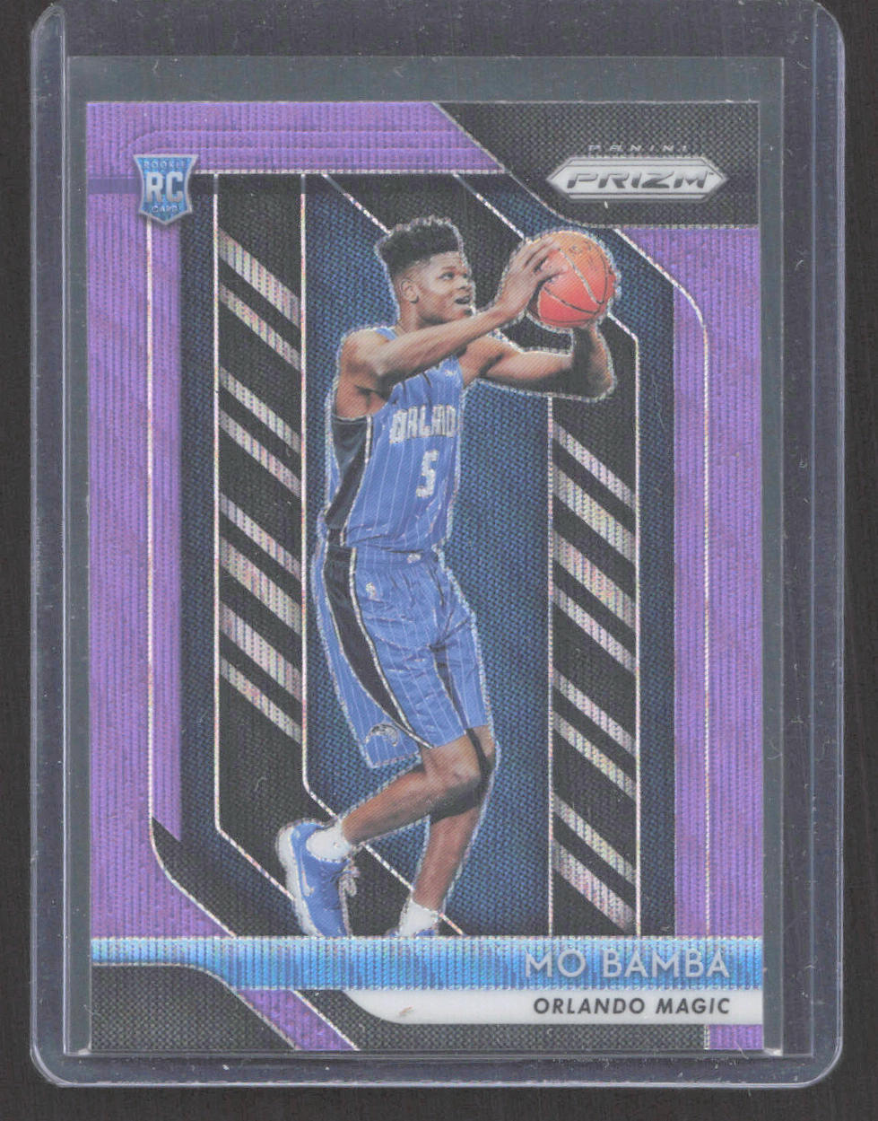 2018-19 Panini Prizm Mo Bamba #99 Orlando Magic Purple Wave Prizm