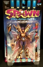 Manga Spawn THE GODDESS (Gold & Purple Armor) Action Figure McFarlane 1997 MOC