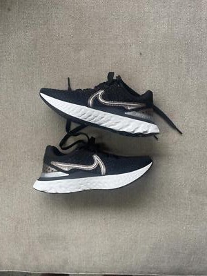 Nike Wmns React Infinity Run Flyknit 3 'Black Metallic Copper' US 6w FREE SHIP!