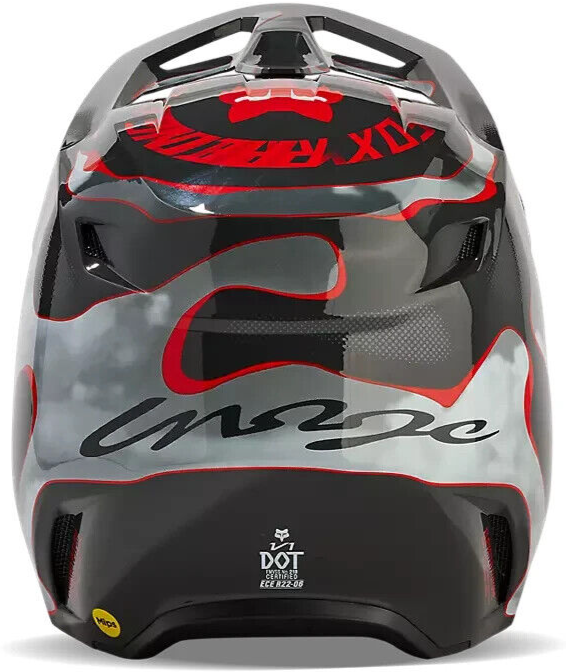 FOX RACING V1 ATLAS MX HELMET - GREY/RED - MOTOCROSS/OFFROAD FOX RACING V1 ATLAS MX HELMET - GREY/RED - MOTOCROSS/OFFROAD