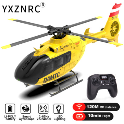 YXZNRC EC135 RC Helicopter 6-axis Gyro 2.4G 6CH 1:36 Flybarless Brushless Motor