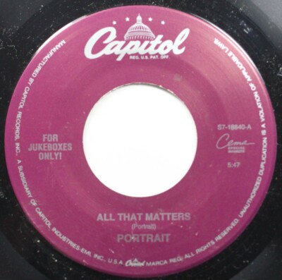 Portrait - All That Matters レコード 【公式通販】