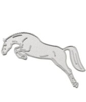Metall-Wettkampfbrosche In Form Eines Springenden Pferdes Amahorse