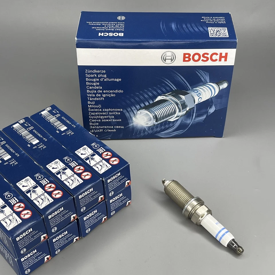 Bujía de níquel OE Bosch 8 piezas para Jeep Cherokee Compass Renegade Ram Foto 2 de 4