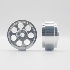 STAFFS255 Radical Aluminum Wheels Silver 16.9 x 8.5mm x2 