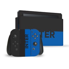 OFFICIAL INTER MILAN FULL LOGO VINYL SKIN DECAL FOR NINTENDO SWITCH BUNDLE