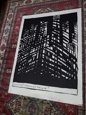  PETTIBON rare large serigraph proof 30x40" WHERE AM I? WHERE ARE YOU TAKING ME?