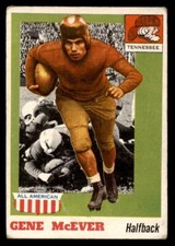 1955 Topps All American Football #74 Gene McEver GD *g1