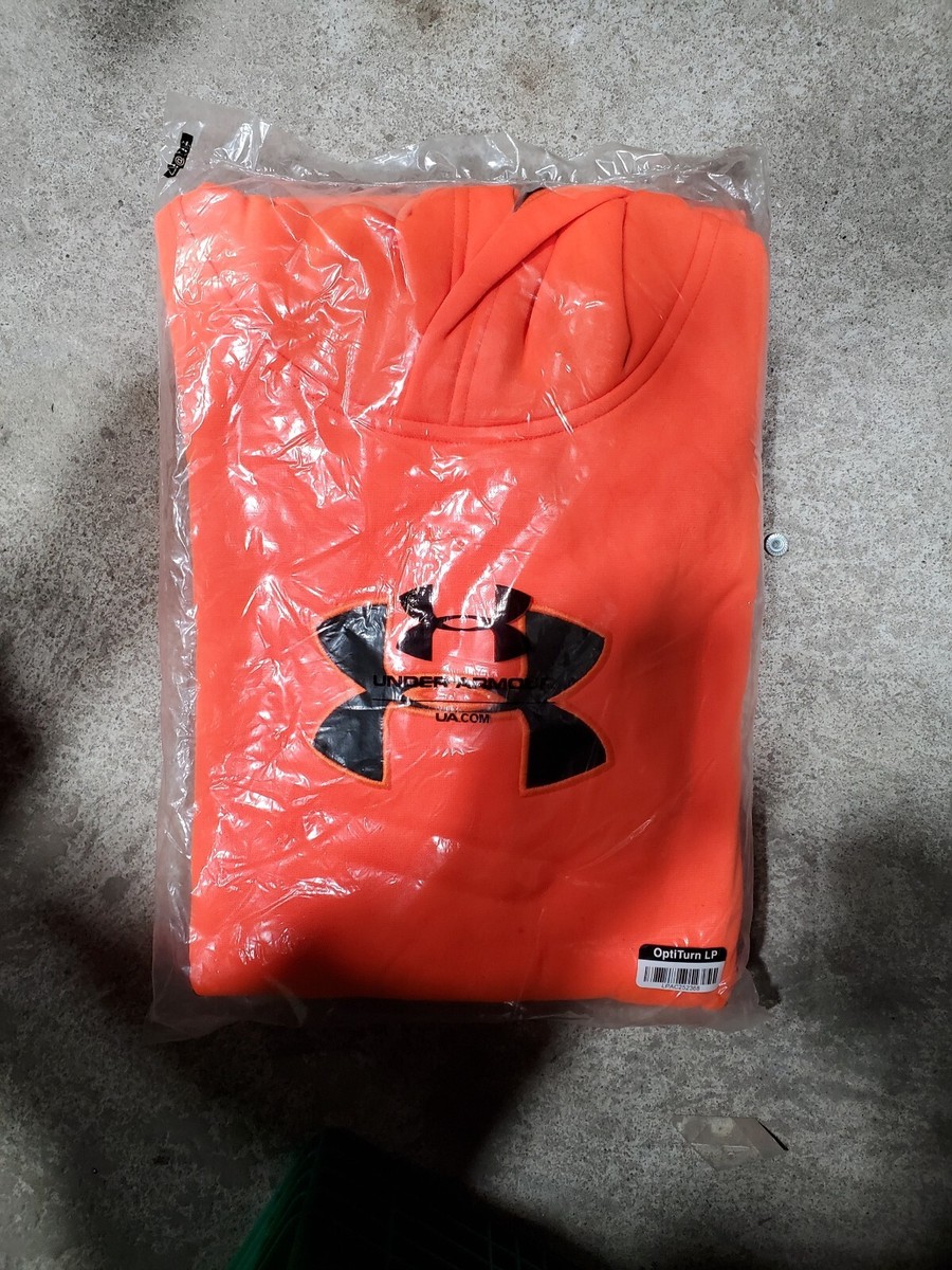 *NEW* Under Armour Youth Storm Calibre Hoodie Fluorescent Orange #1286129