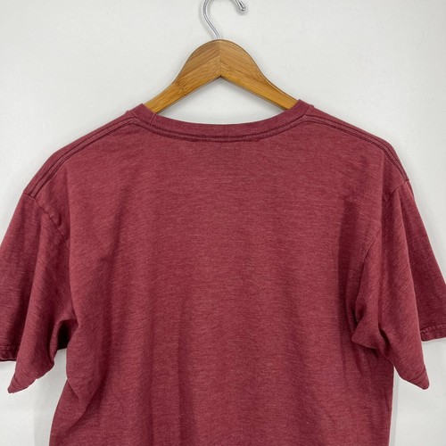Volcom T-Shirt Men's Size L Red Logo Short Sleeve Crew Neck Cotton Blend - Picture 7 of 10