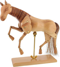Wooden 8" Horse Artist Drawing Manikin Articulated Mannequin