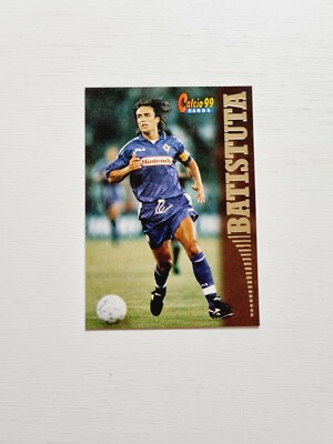 Carte De Football Batistuta Ds Calcio 2000 Fiorentina - Non Gradée, Très Bon état