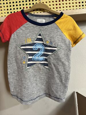 Two The Moon Themed Shirt Mud Pie Brand Size 2T 