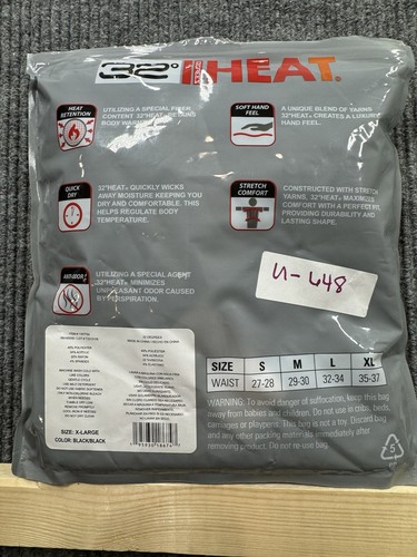 32 Degrees Pants Women's XL Black Leggings 2 Pack Heat Retention Activewear New - Picture 6 of 10