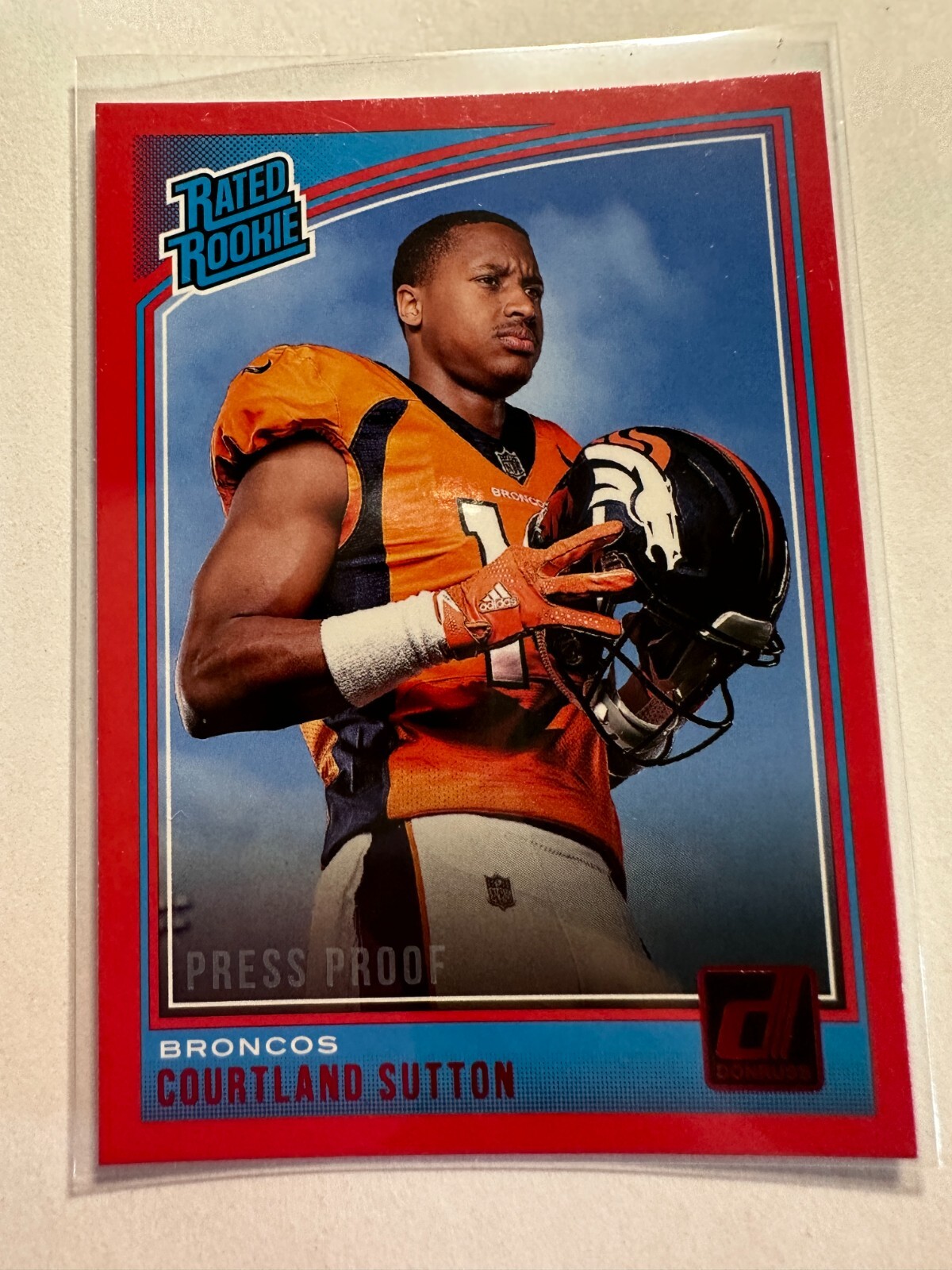 K21,082 - 2018 Donruss Press Proof Red #312 Courtland Sutton RR