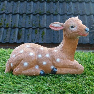 Gartenfigur Reh Kitz ca. 14cm Rehkitz lebensecht 3526 Haus Garten