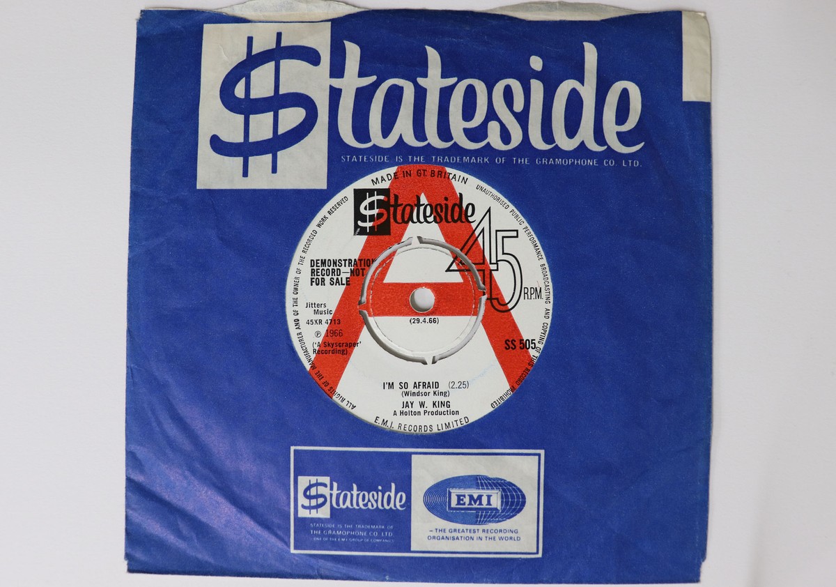7” Jay W. King Im So Afraid / I Dont SS505PROMO STATESIDE UK Vinyl プロモ /00080 7