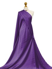 Imitation Silk Fabric Lightweight Satin Bridal Dressmaking Polyester Material