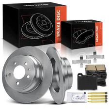 6x Disc Brake Rotors & Ceramic Brake Pads for Volvo C70 1998-2004 V70 2000 Rear