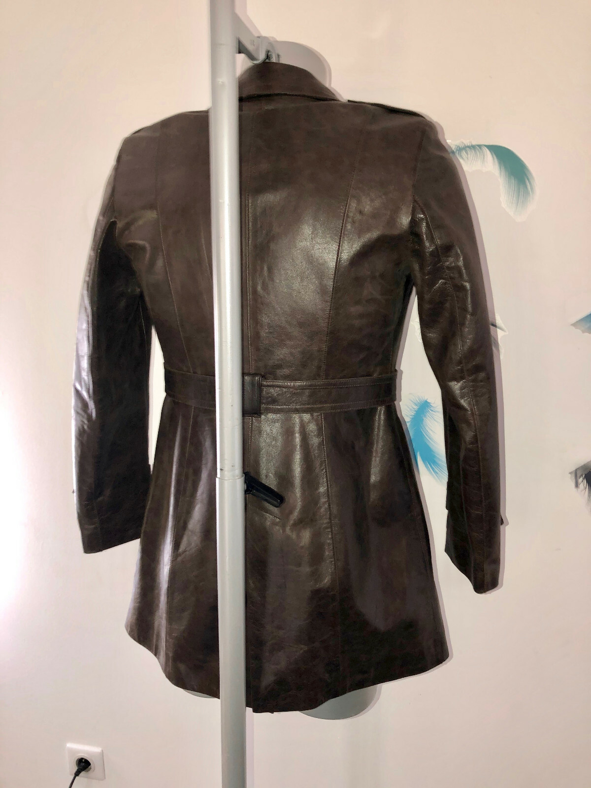 3/4 Leather Jacket Aged Brown PASCAL MORABITO Siz… - image 3