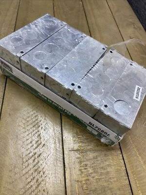 Newlec 47mm 2gang Sw/ Skt Box 5 X Metal Back Box