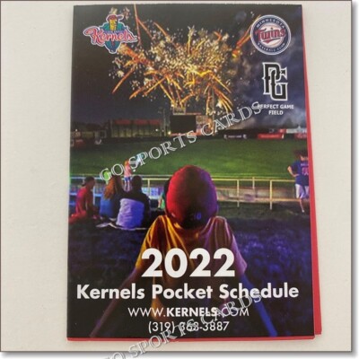 2022 Cedar Rapids Kernels Pocket Schedule B Twins Minor League Baseball