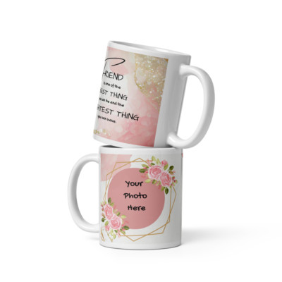 Personalisierte Tasse Tasse individuell Foto Text Freund Design Name Geburtstag Geschenkideen