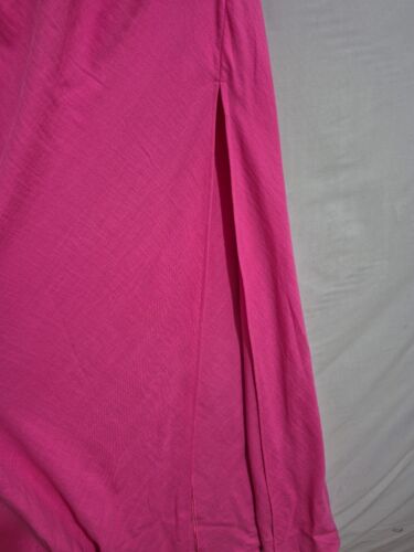 Showpo Reviena Hot Pink Cut Out Maxi Dress Size 16 Cowl Neck NWT - Picture 4 of 6