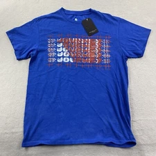 Junk Food Clothing Journey Shirt Mens Small Blue Dont Stop Believin Crew Neck