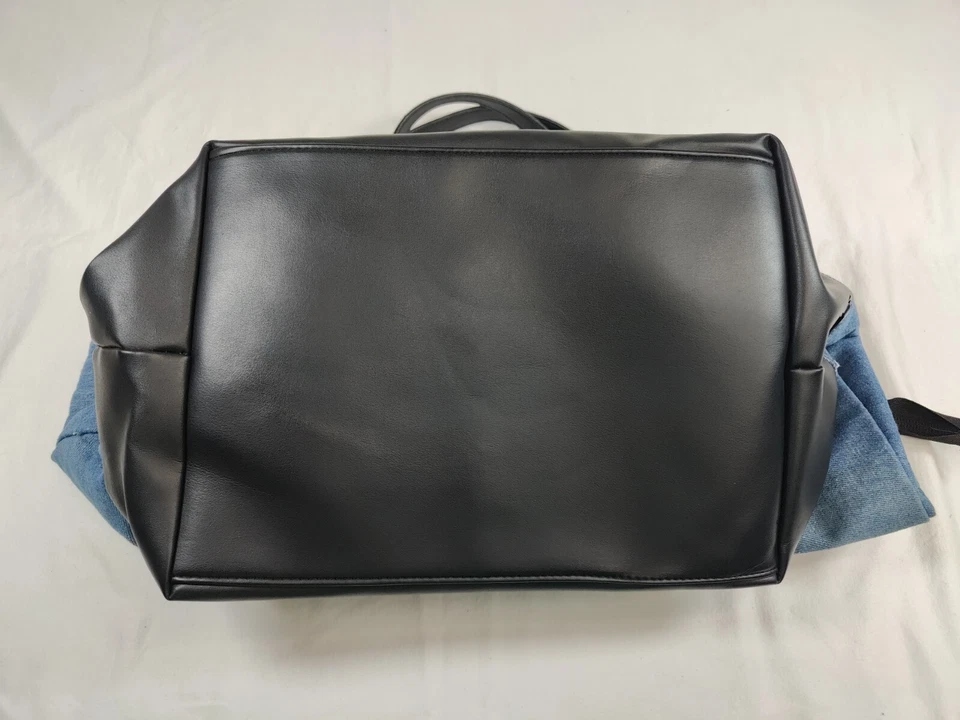 Victoria Secret Damas Denim Bolso de Mano y Bolso de Mano Conjunto Azul y Negro Foto 4 de 4