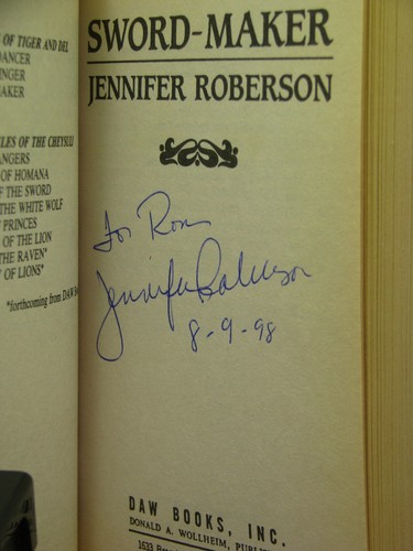 1sts,signed by 2(auth,map),Tiger and Del 1-3:Sword Trilogy by Jennifer Roberson - Picture 13 of 13