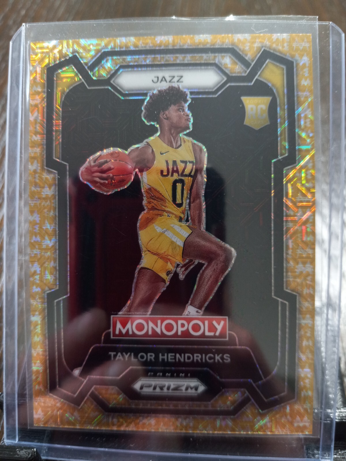 2023-24 Monopoly Prizm Gold Millionaire/500 Taylor Hendricks RC #86 Jazz