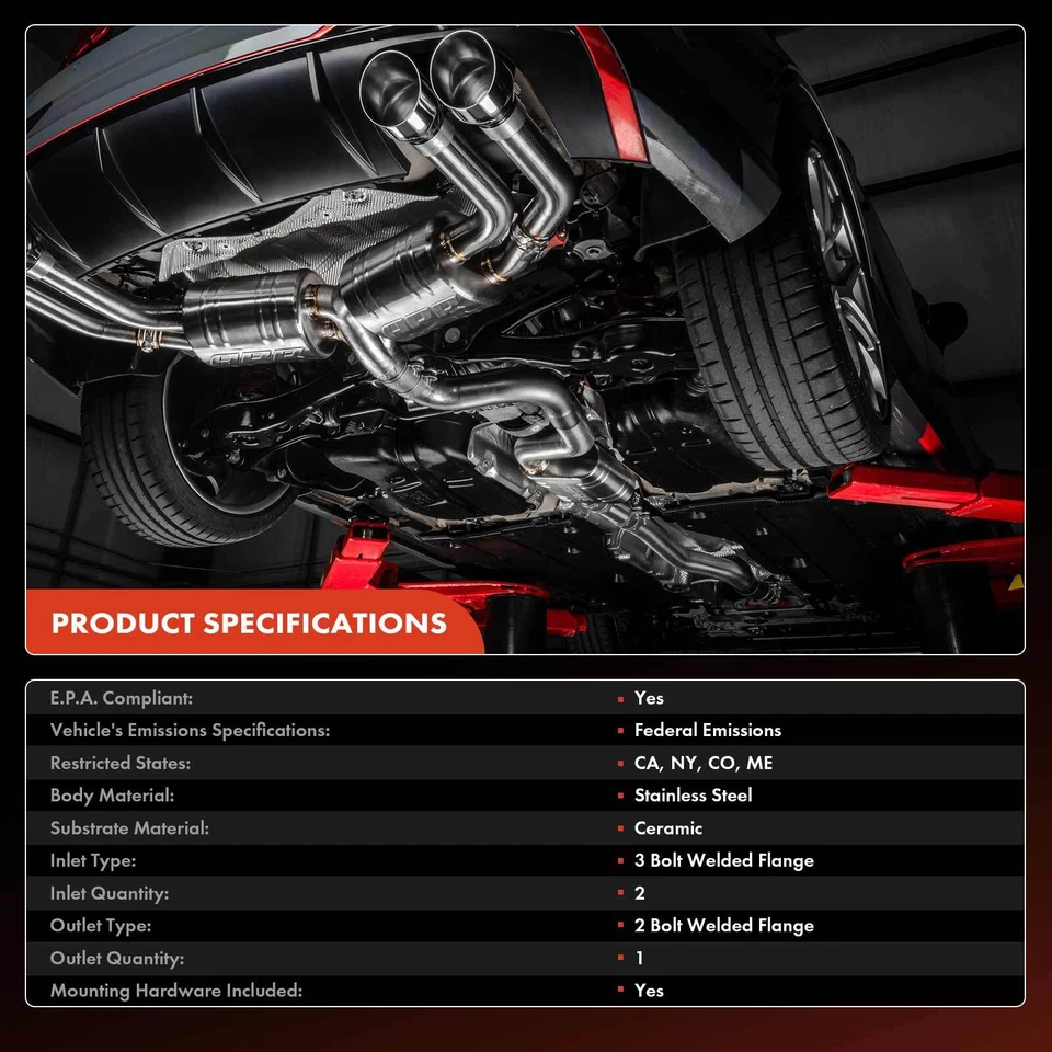 Convertidor catalítico para Chevrolet Silverado 2500 HD GMC Sierra 2500 HD 2007-2010 Foto 3 de 4