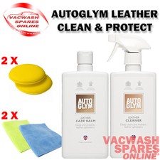 Image of AUTOGLYM LEATHER CLEANER AND BALM- LEATHER CLEANING SET- FEEDER- REJUVENATOR KIT