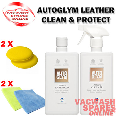 AUTOGLYM LEDERREINIGER UND BALSAM - LEDERREINIGUNGSSET - FEEDER - VERJÜNGERUNGSSET