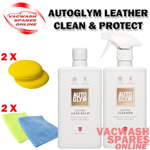 AUTOGLYM LEATHER CLEANER AND BALM LEATHER CLEANING SET FEEDER
