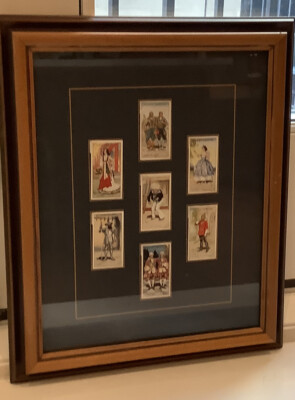 framed cigarette card collections Vintage Players Cigarette Cards Tobacco mounted and framed