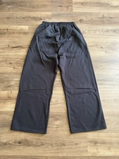 YGEBB Yeezy Gap Wide Leg Fleece Sweatpants Black Size Large