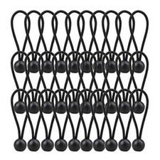 30 Pack 4 Inch Bungee Balls Heavy Duty Tarp Tie Down Strap for Tents Cargo
